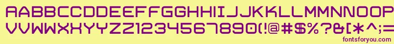 TrivialRegular Font – Purple Fonts on Yellow Background