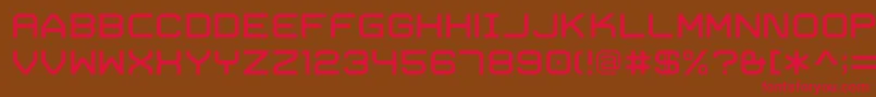 TrivialRegular Font – Red Fonts on Brown Background