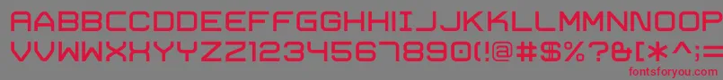 TrivialRegular Font – Red Fonts on Gray Background