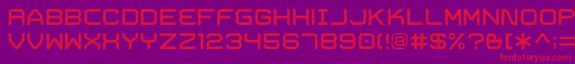 TrivialRegular Font – Red Fonts on Purple Background