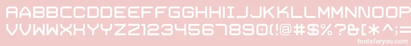 TrivialRegular Font – White Fonts on Pink Background