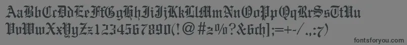EnglandolddbNormal-Schriftart – Schwarze Schriften auf grauem Hintergrund