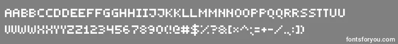 SmallestPixel7 Font – White Fonts on Gray Background