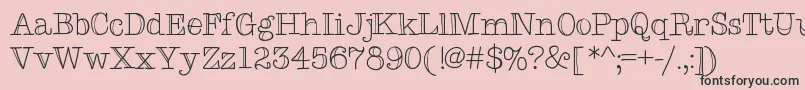 Typemetwo Font – Black Fonts on Pink Background