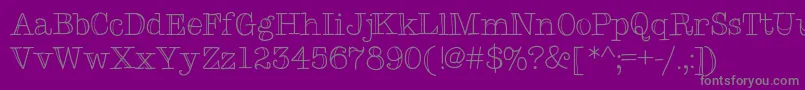 Шрифт Typemetwo – серые шрифты на фиолетовом фоне