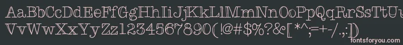 fuente Typemetwo – Fuentes Rosadas Sobre Fondo Negro