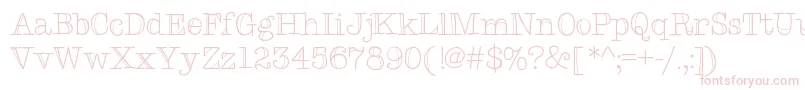 Typemetwo Font – Pink Fonts on White Background