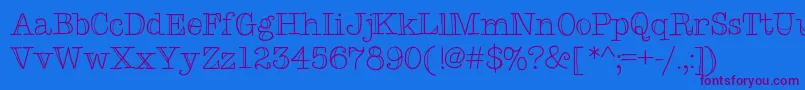 Typemetwo Font – Purple Fonts on Blue Background
