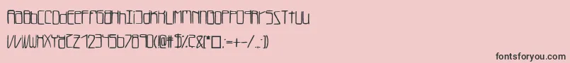 Шрифт Lukefont – чёрные шрифты на розовом фоне