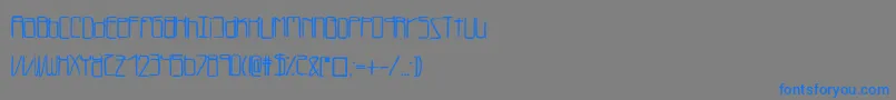 Lukefont-fontti – siniset fontit harmaalla taustalla