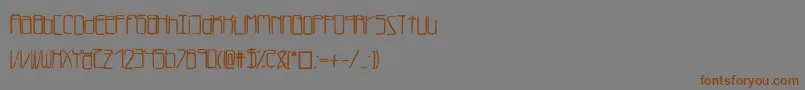 Lukefont Font – Brown Fonts on Gray Background
