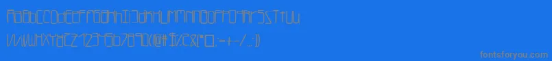 フォントLukefont – 青い背景に灰色の文字