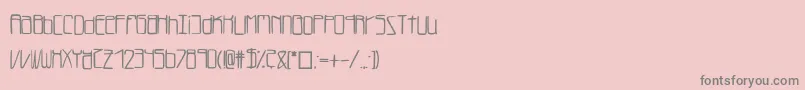 フォントLukefont – ピンクの背景に灰色の文字