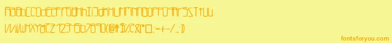Шрифт Lukefont – оранжевые шрифты на жёлтом фоне