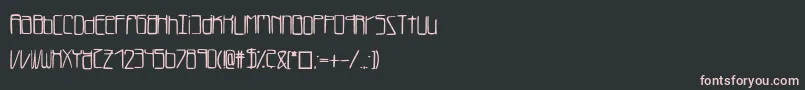 Шрифт Lukefont – розовые шрифты на чёрном фоне