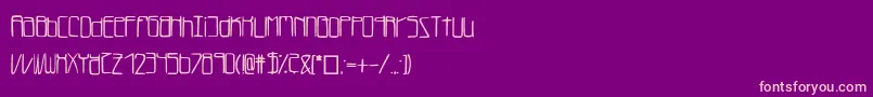 Fonte Lukefont – fontes rosa em um fundo violeta