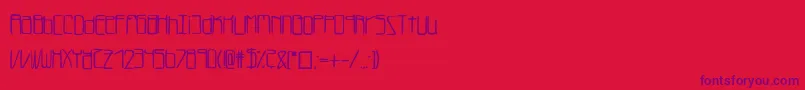 Lukefont-fontti – violetit fontit punaisella taustalla