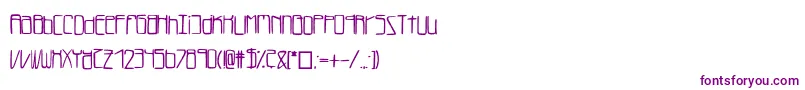 Lukefont Font – Purple Fonts on White Background