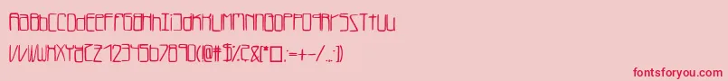 Lukefont Font – Red Fonts on Pink Background