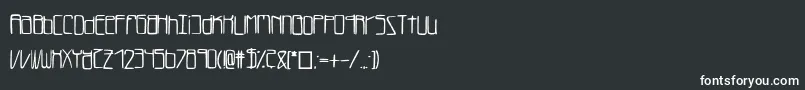 Lukefont Font – White Fonts on Black Background