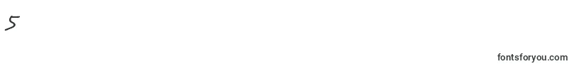BnFontboy-Schriftart – Schriften für die Ziffer 5