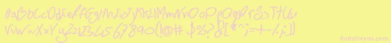 Más sobre la fuente BnFontboy fuente BnFontboy – Fuentes Rosadas Sobre Fondo Amarillo