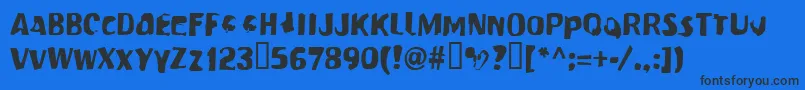 Modernconformist Font – Black Fonts on Blue Background