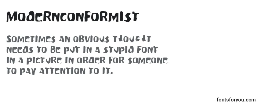 Modernconformist-fontti