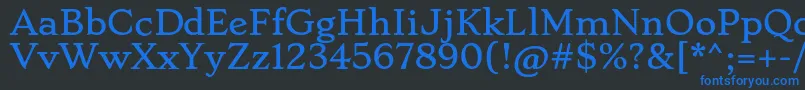 StokeRegular Font – Blue Fonts on Black Background