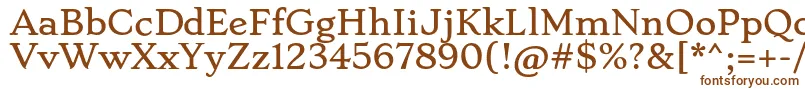 StokeRegular Font – Brown Fonts on White Background