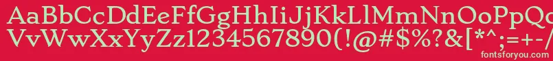 StokeRegular Font – Green Fonts on Red Background