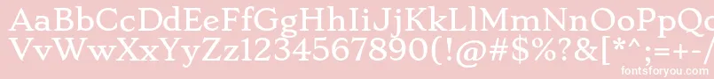 StokeRegular Font – White Fonts on Pink Background