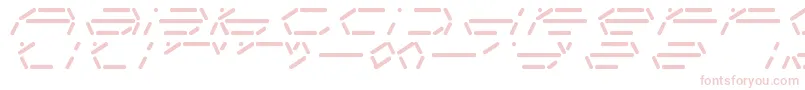 Шрифт FifteenSegmentRushRegularLdr – розовые шрифты