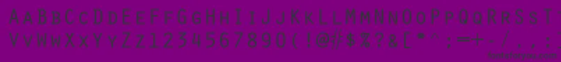 Fonte ScribeSsiSmallCaps – fontes pretas em um fundo violeta