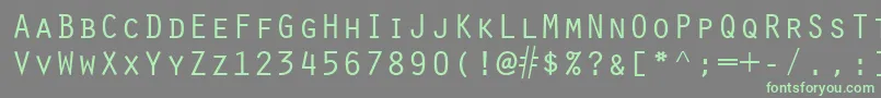 ScribeSsiSmallCaps Font – Green Fonts on Gray Background