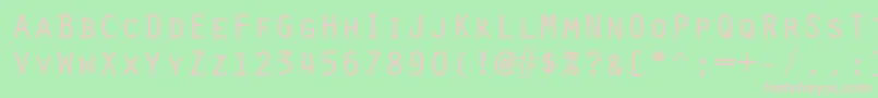 ScribeSsiSmallCaps Font – Pink Fonts on Green Background