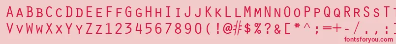 ScribeSsiSmallCaps Font – Red Fonts on Pink Background