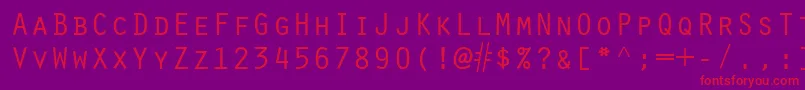 ScribeSsiSmallCaps Font – Red Fonts on Purple Background