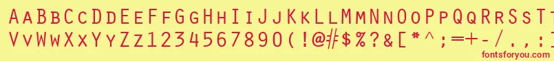 ScribeSsiSmallCaps Font – Red Fonts on Yellow Background