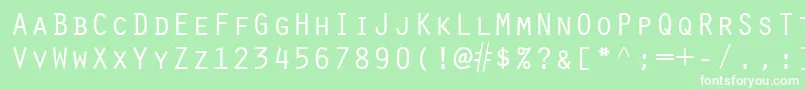 ScribeSsiSmallCaps Font – White Fonts on Green Background