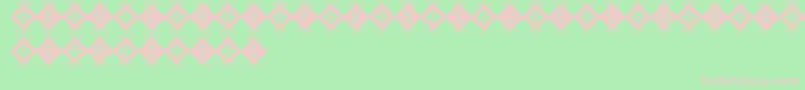 InicialesSt Font – Pink Fonts on Green Background