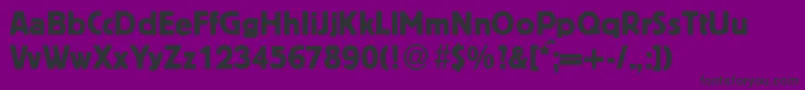 Шрифт BlossumdbNormal – чёрные шрифты на фиолетовом фоне