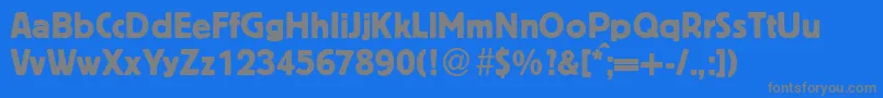 BlossumdbNormal Font – Gray Fonts on Blue Background