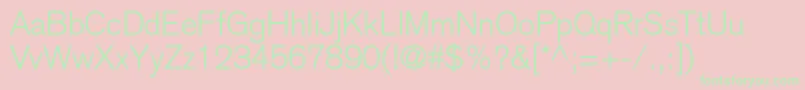 ExpressLightSsiLight Font – Green Fonts on Pink Background