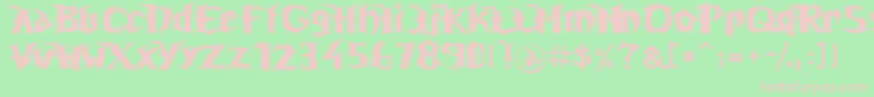 UnrealTournament Font – Pink Fonts on Green Background