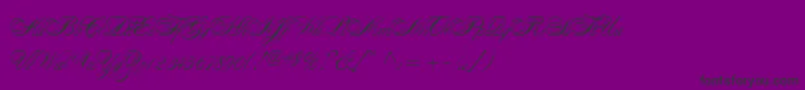 AlexandraScript Font – Black Fonts on Purple Background