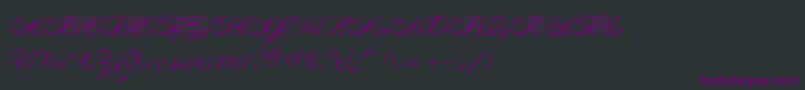 AlexandraScript Font – Purple Fonts on Black Background