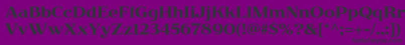 JimbostdRegular Font – Black Fonts on Purple Background