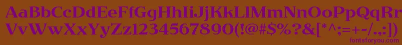 Шрифт JimbostdRegular – фиолетовые шрифты на коричневом фоне