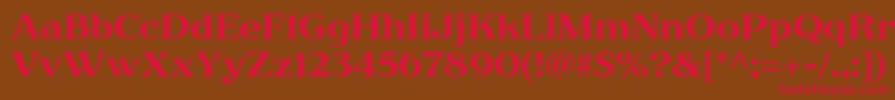 JimbostdRegular Font – Red Fonts on Brown Background
